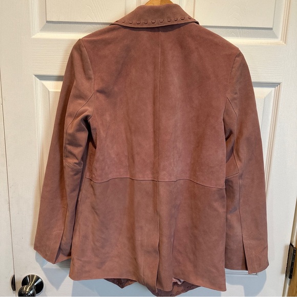 We The Free X Free People High Tide 100% Suede Blazer Pink  $398 Small - Picture 4 of 13